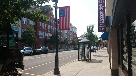 Looking toward Train Station