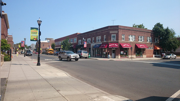 Looking toward Arts Center, YMCA, & Masonic Temple